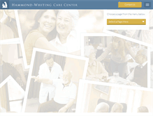 Tablet Screenshot of hammondwhitingcarecenter.com